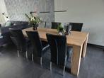 Eethoek massief eiken, Huis en Inrichting, Complete eetkamers, Ophalen, Gebruikt