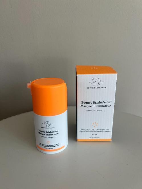 DRUNK ELEPHANT BOUNCY BRIGHTFACIAL MASQUE ILLUMINATEUR - 50, Sieraden, Tassen en Uiterlijk, Uiterlijk | Gezichtsverzorging, Nieuw