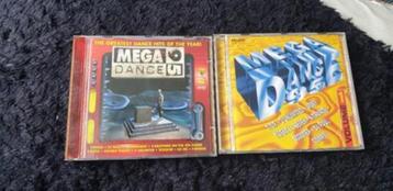 Te koop 2cds megandance 1995  , volume 1 en greatest hits  beschikbaar voor biedingen