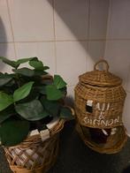Riviera Maison Uien en knoflook mandje, Huis en Inrichting, Ophalen of Verzenden, Zo goed als nieuw, Rond, Riet