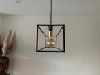 Industriële Lucide hanglamp Ruben, zwart/goud, Huis en Inrichting, Lampen | Hanglampen, Ophalen, Zo goed als nieuw, Industrieel