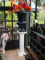 Metalen Vaas met Zuil, Huis en Inrichting, Woonaccessoires | Zuilen en Pilaren, Ophalen, Gebruikt