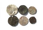 Italië lot met 6 oude munten (deels bodemvondsten), Ophalen of Verzenden, Italië, Zilver