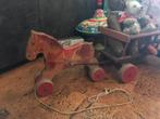 Antieke houten trek kar Steiff 109 cm lang zeer goede staat, Antiek en Kunst, Antiek | Speelgoed, Ophalen of Verzenden
