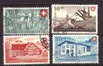 Zwitserland 471 t/m 474 Gestempeld! Pro Patria (1946), Verzenden, Gestempeld