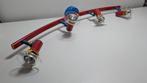Vintage spotlight rail Memphis Milano stijl, Ophalen, Gebruikt, Kunststof, Vintage Memphis