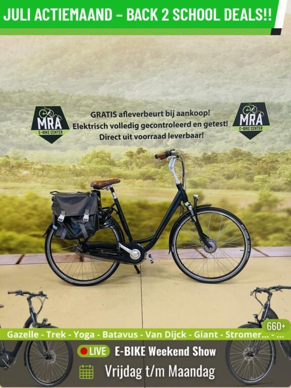 E-Bike! Batavus Genovo E-Go! Garantie + Onderhoud! TOP!, Fietsen en Brommers, Elektrische fietsen, Gebruikt, Batavus, 50 km per accu of meer