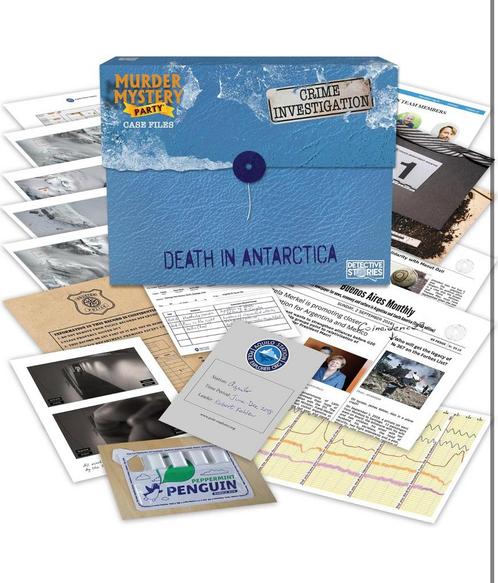 Murder mystery: death in antartica, Hobby en Vrije tijd, Gezelschapsspellen | Overige, Nieuw, Ophalen of Verzenden