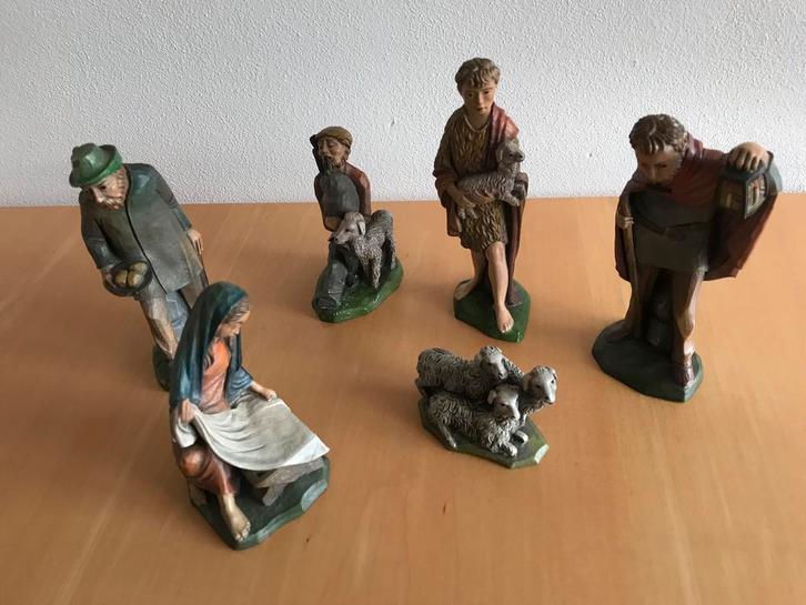 6 beeldjes van de Lumen kerstgroep, Diversen, Kerst, Gebruikt, Ophalen of Verzenden