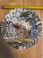 Myott Royal Mail Diep Bord Rijtuig met Paarden, Antiek en Kunst, Antiek | Wandborden en Tegels, Ophalen of Verzenden