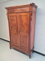 Antieke Biedermeijer linnenkast / meidenkast / buffetkast., Ophalen, Met plank(en), Gebruikt, 100 tot 150 cm