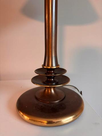 Vintage tafellamp messing brons regency midcentury beschikbaar voor biedingen
