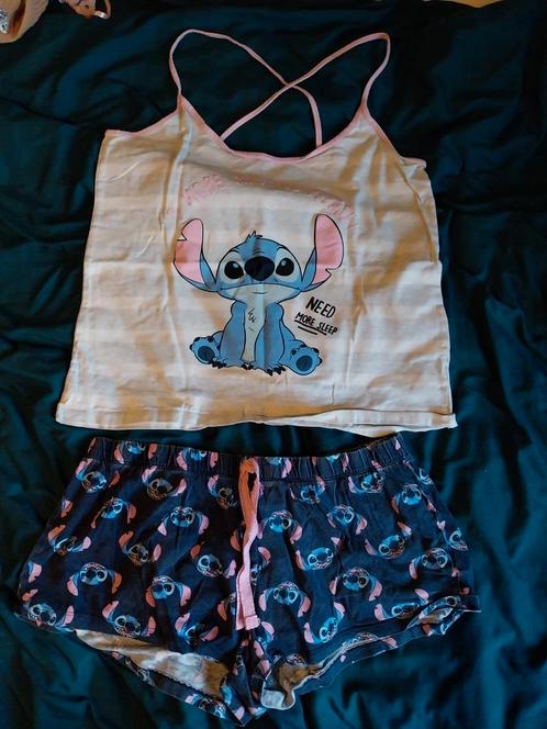 Disney Stitch pyjama set maat L, Kleding | Dames, Pyjama's, Zo goed als nieuw, Maat 42/44 (L), Ophalen of Verzenden