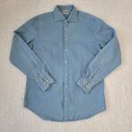 Suitsupply overhemd Egyptisch katoen Albiate denim L 42, Blauw, Ophalen of Verzenden, Zo goed als nieuw, Halswijdte 41/42 (L)