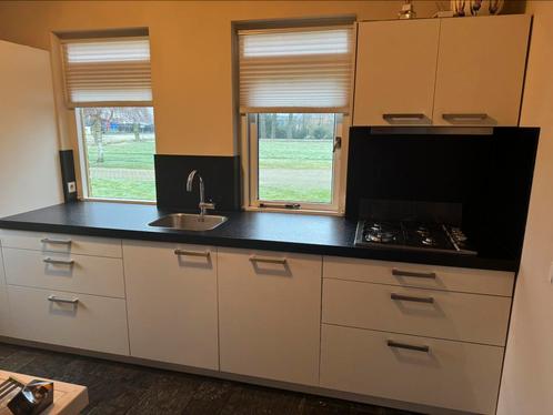 Hoogglans wit keuken, Huis en Inrichting, Keuken | Complete keukens, Gebruikt, Enkelwandige keuken, Wit, Kunststof, Verzenden