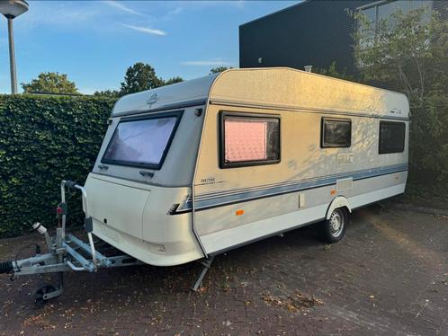 Hobby Prestige 535 te koop, Caravans en Kamperen, Caravans, Particulier, tot en met 4, 1000 - 1250 kg, Overige, Hobby, Omvormbare zithoek