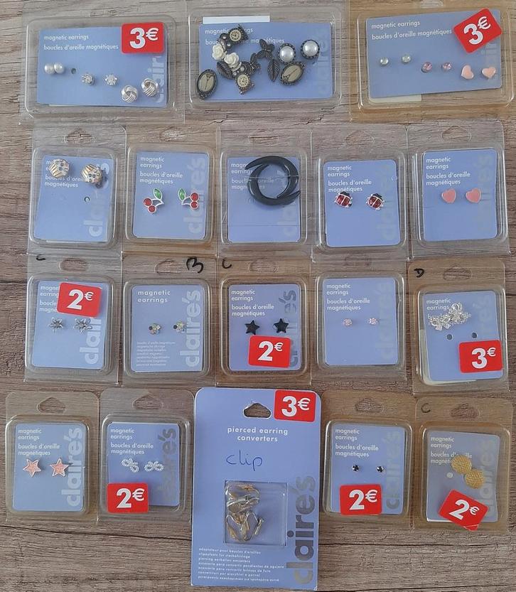 18 Verpakkingen Oorbellen ( Magnetisch ) Ophalen In Gemert, Sieraden, Tassen en Uiterlijk, Oorbellen, Nieuw, Overige materialen