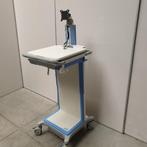 medische verrijdbare bureau werkplek  laptopwagen werktafel, Ophalen, Gebruikt, In hoogte verstelbaar, X