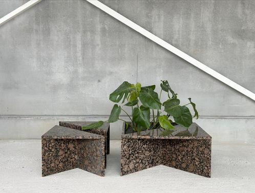 Geometrische set coffeetable’s, 1980’s, Antiek en Kunst, Antiek | Meubels | Tafels, Ophalen of Verzenden