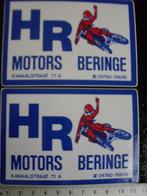 2x sticker HR motors beringe motorcross motocross vintage, Verzamelen, Stickers, Bedrijf of Vereniging, Ophalen of Verzenden, Zo goed als nieuw