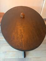 Ovale eettafel Mango Hout zwart, Huis en Inrichting, 100 tot 150 cm, Ophalen of Verzenden, Zo goed als nieuw, Vijf personen of meer