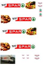 Vrachtauto decal 1:50 Peter Appel / Spar ( Combi ), Hobby en Vrije tijd, Modelauto's | 1:50, Ophalen of Verzenden, Nieuw, Bus of Vrachtwagen