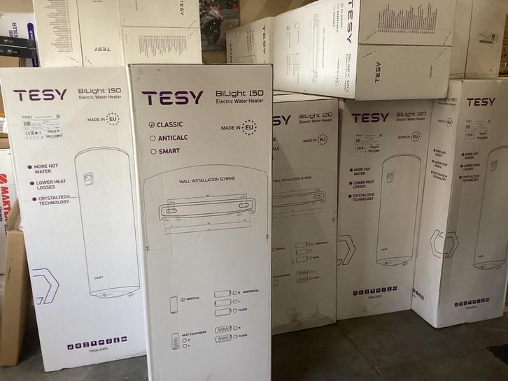 Boiler elektrisch. Tesy. 10-15-50-80-120 en 150 L. Boiler., Doe-het-zelf en Verbouw, Geisers en Boilers, Nieuw, Boiler, Ophalen