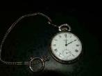 Horizon 1e graads zilver zakhorloge keurmerk 925 Pandjeshuis, Ophalen of Verzenden