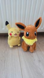 Pokemon Knuffels - Pikachu & Eevee, Kinderen en Baby's, Speelgoed | Knuffels en Pluche, Ophalen of Verzenden, Zo goed als nieuw