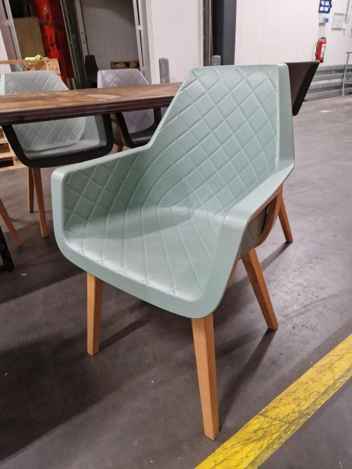 Riviera Maison Amsterdam City Dining Chair. Groen, Huis en Inrichting, Stoelen, Zo goed als nieuw, Eén, Hout, Kunststof, Grijs