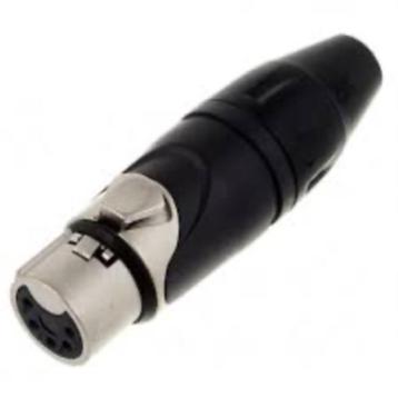XLR Ampehnol DMX 5 polige stekkers & contra ( male & female) beschikbaar voor biedingen