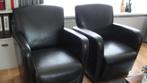 Fauteuils echt leder 2 stuks, Ophalen, Gebruikt, Klassiek/modern, 50 tot 75 cm