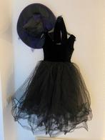 Heksenjurk maat 116 met hoed en handschoenen, Ophalen of Verzenden, Zo goed als nieuw, 110 t/m 116, Meisje
