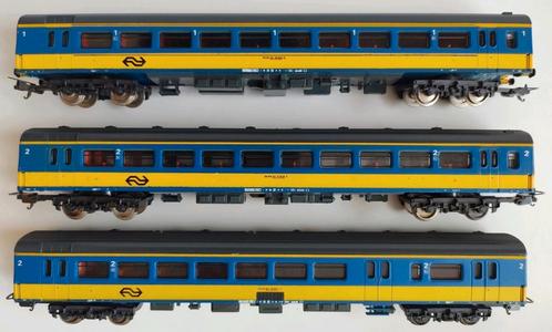 LIMA drie ICR NS rijtuigen, Hobby en Vrije tijd, Modeltreinen | H0, Gebruikt, Wagon, Lima, NS, Ophalen of Verzenden