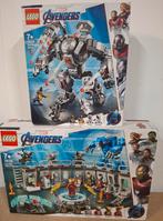 Lego 3x marvel avengers set 76124 76125 en 76126 compleet, Ophalen of Verzenden, Zo goed als nieuw, Complete set, Lego