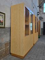 4x Jaren 70 Duitse School Vitrine Kast | Grote Vitrinekast, Huis en Inrichting, Kasten | Vitrinekasten, 100 tot 150 cm, Ophalen of Verzenden