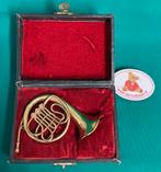 Miniatuur hoorn in koffer, Gebruikt, Onbekend, Ophalen of Verzenden, Onbekend