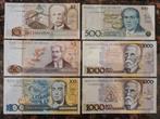 6 x bankbiljetten Brazilië Cruzados, Ophalen of Verzenden, Zuid-Amerika