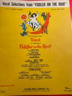 Songs uit Fiddler on the Roof voor piano, Gebruikt, Filmmuziek en Soundtracks, Ophalen of Verzenden, Thema