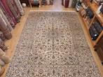 Vintage handgeknoopt perzisch tapijt kashan 338x243, 200 cm of meer, 200 cm of meer, Gebruikt, Rechthoekig