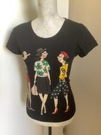 Moschino, shirt, maat M, Kleding | Dames, Maat 38/40 (M), Zwart, Zo goed als nieuw, Korte mouw