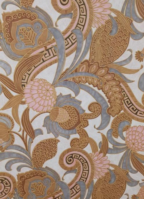 6986 Vintage retro oud barok bloemetjes behang behangpapier, Huis en Inrichting, Stoffering | Behang, Verzenden