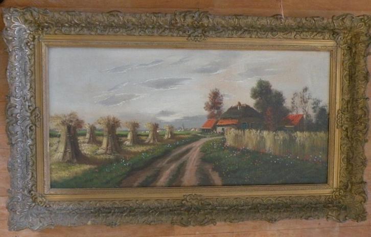 Schilderij Herman Openneer (1906-1986). Afm. 57 x 98 cm., Antiek en Kunst, Kunst | Schilderijen | Klassiek, Ophalen of Verzenden