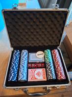 Poker set in koffer, Hobby en Vrije tijd, Gezelschapsspellen | Kaartspellen, Vijf spelers of meer, Ophalen of Verzenden, Gebruikt