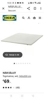 Ikea topdekker 160 x 200 zgan, Ophalen, Tweepersoons, Zo goed als nieuw, 200 cm