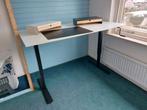 IKEA zit/sta-bureau TROTTEN 160 x 80 cm met accesoires, Ophalen, In hoogte verstelbaar, Zo goed als nieuw, Stabureau
