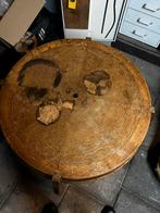 Ronde Bijzettafel Amsterdamse/Haagse School, Antiek en Kunst, Antiek | Meubels | Tafels, Ophalen of Verzenden