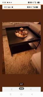 Vidaxl Salontafel 80x80x45 cm, Huis en Inrichting, Ophalen, 50 tot 100 cm, Vierkant, Nieuw