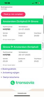 Vliegtickets girona, lloret de mar 13 juli, Tickets en Kaartjes, Drie personen of meer, Vliegtuig, Buitenland, Met bestemming of datum
