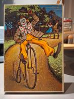 Vintage Pipo de Clown Houten Puzzel, Gebruikt, Verzenden, Meer dan 50 stukjes, Van hout